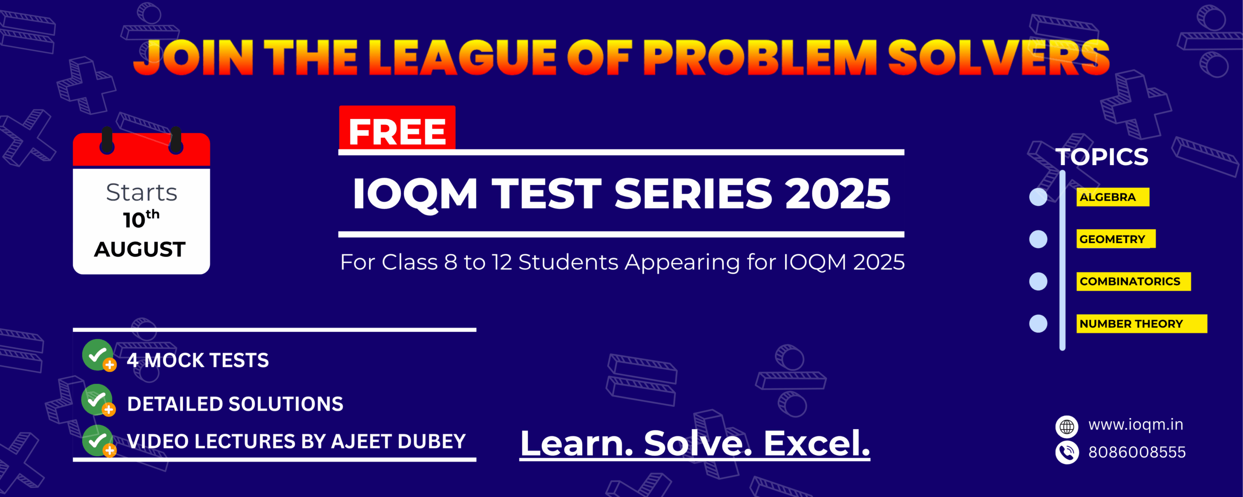 IOQM MOCK TEST SERIES 2025